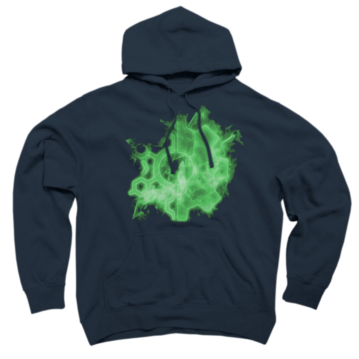 green flame hoodie